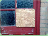 boarded up Sleaford